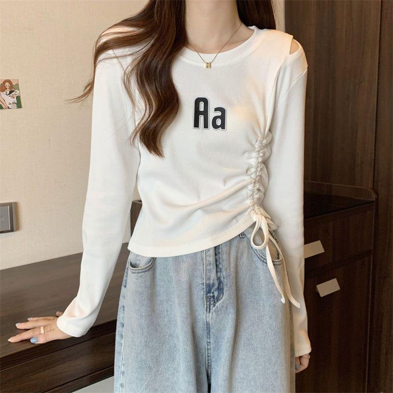 Product Introduction of Phông Dây Rút Độc Đáo Thiết Kế Đẹp Mỏng Vừa Vặn, Dài Tay, Giả Hai Lớp, Dành Cho Nữ, Hàng Mới Về Đầu Thu 2024, Sơ Mi Lớp Nền Hàng Đầu áo  sơ sọc kẻ 19
