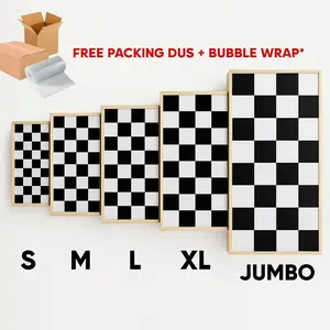 REKOMENDASI TERMURAH FREE BUBLE WRAP PAPAN CATUR KAYU COKLAT UKURAN S, M, L, XL, JUMBO 50X50, 40X40,  36X36, 32X32, 28X28 PION KAYU FULL CHESS WOOD BOARD Permainan Games
