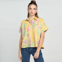 Gambar Azalea Short Sleeve Shirt Batik HONG Sekouwit / Kemeja Batik Lengan Pendek in Yellow - Kuning dari Sekouwit Kab. Bogor 1 Tokopedia
