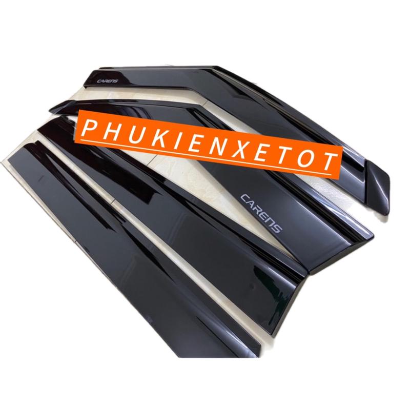Vè che mưa Kia Carens 2023- 2024-2025 Nhựa đen,Chỉ Inox cao cấp