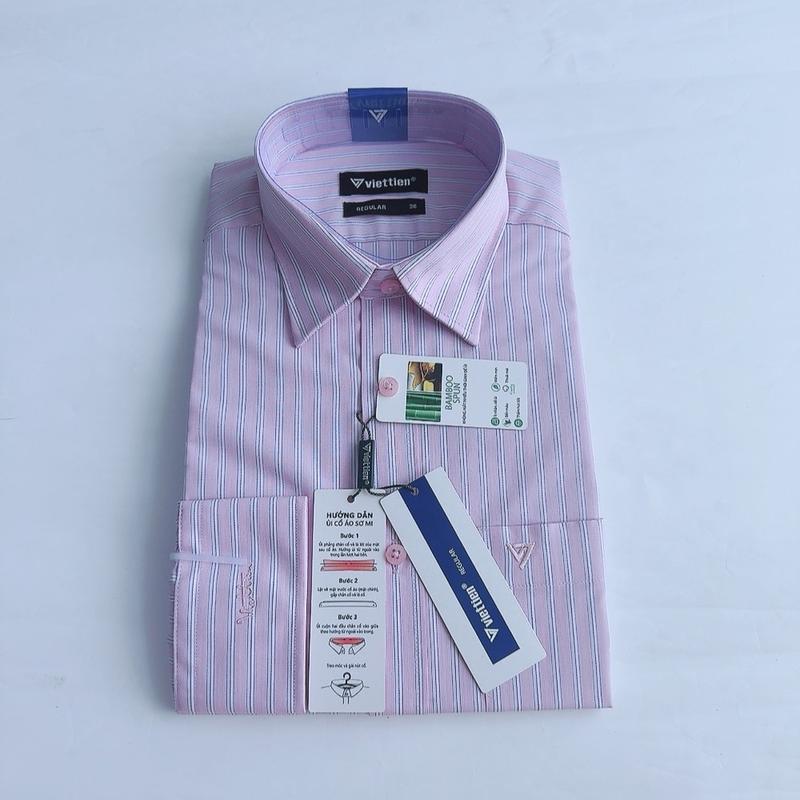  Áo sơ mi nam việt tiến dài tay và ngắn tay fom regular    1Q0389  