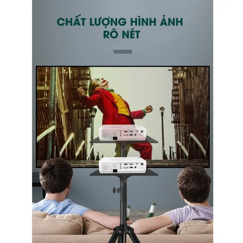 Giá Đỡ Máy Chiếu 3 Chân 1m8 Corisu Đa Năng Di Động, Điều Chỉnh Độ Cao Linh Hoạt, Có Thể Gấp Gọn, Nhẹ, Chắc Chắn Dễ Dùng Phụ Kiện 1