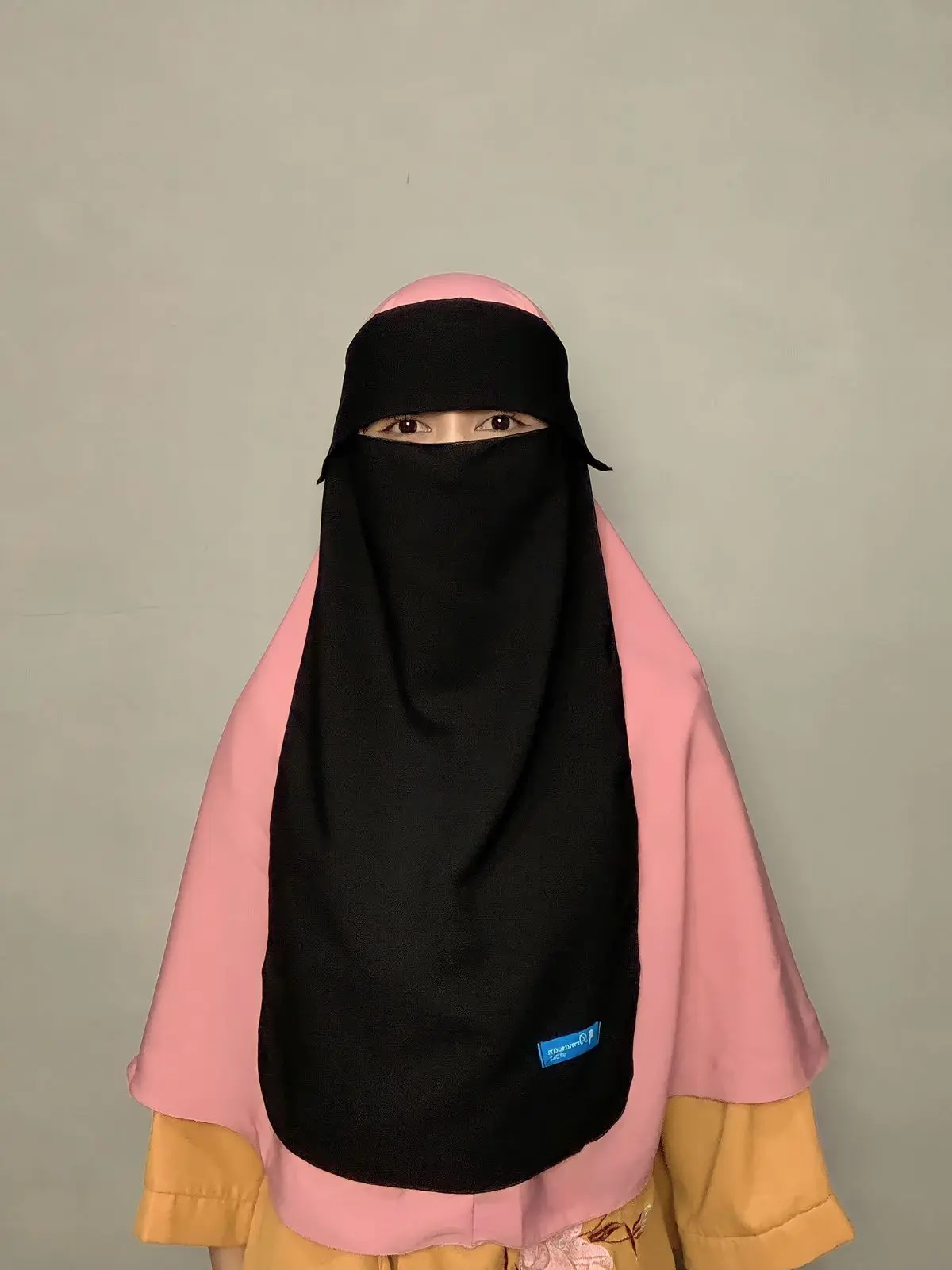 Niqab Bandana Poni Wollpeach Premium Kain Nyaman Tebal Muslim Serat Jilbab Kerudung Lembut Semua musim