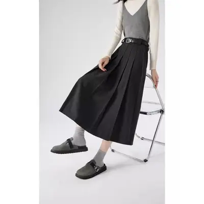 Selected Pleated Skirt Mid Length Plus Size TikTok Shop