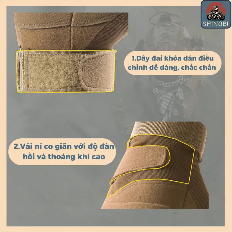 Găng tay chiến thuật Blackhawk, bao tay đi phượt chất liệu dày dặn cực ôm tay, chống nắng, chống trượt hiệu quả SHINOBI 2