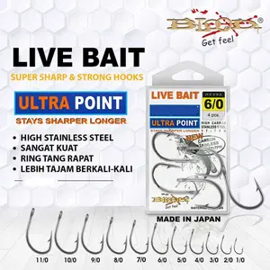 MATA PANCING KAil Pancing BLOOD LIVE BAIT STAINLESS STEEL