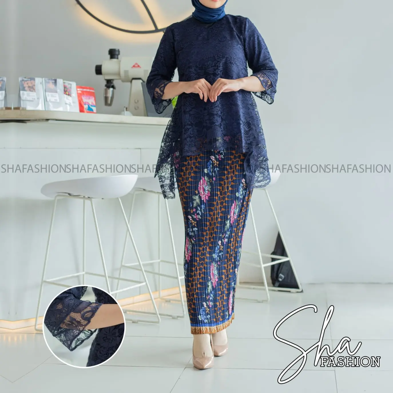 TERBARU KEBAYA ATASAN  RINJANI JUMBO LD 130 REAL PICK KEBAYA RINJANI/KEBAYA BROKAT/KEBAYA MODERN Dress Wanita