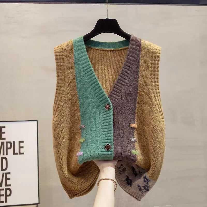 Product Introduction of Áo Len Cardigan Dệt Kim, Áo Vest Xuân Thu, Thời Trang Mới, Kiểu Dáng Rộng Rãi, Áo Mặc Bên Ngoài Dễ Phối Đồ, Thích Hợp Cho Năm 2025 Nữ Top Women 15