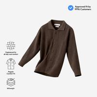 Gambar TENUE Kemeja Rajut Lengan Panjang - Office - Brown - L dari Tenue de Attire Kota Administrasi Jakarta Selatan 1 Tokopedia
