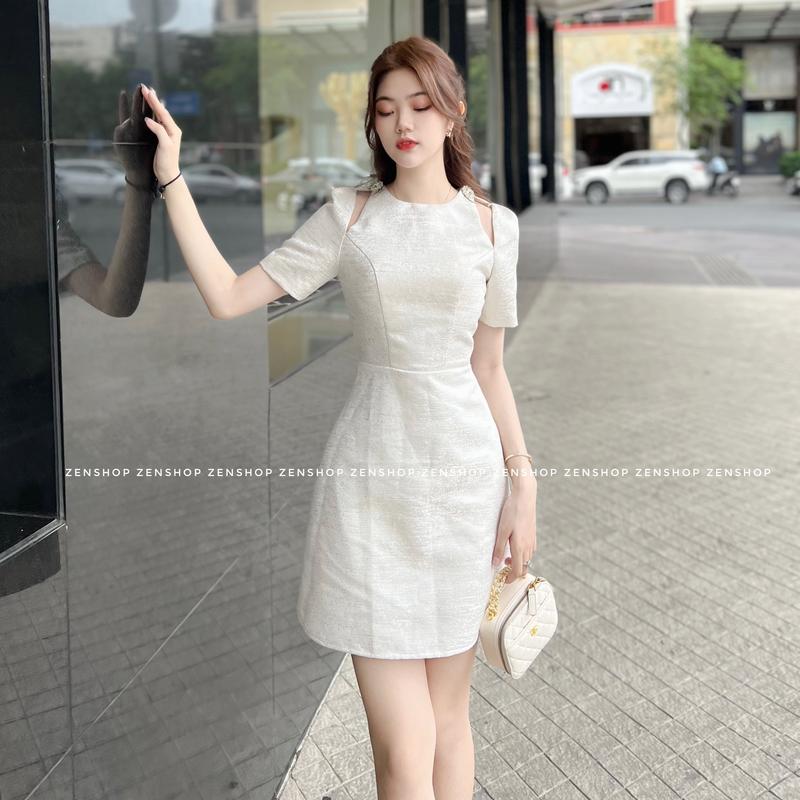 Đầm dự tiệc tay bồng khoét vai xinh xắn - CARA Dress Nữ Váy