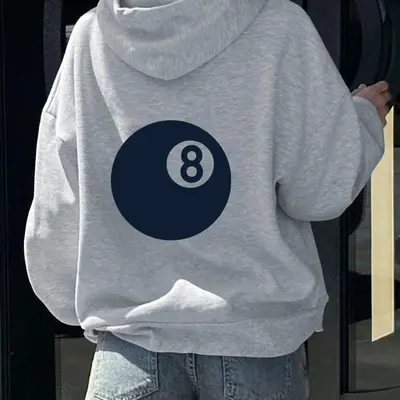 Stussy 8 Ball Hoodie White TikTok Shop