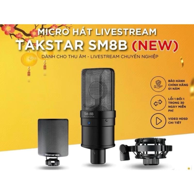  Mic thu Âm Livestream SM8B bản mới 2024 âm thanh cải tiến,chất âm cực trong trẻo 