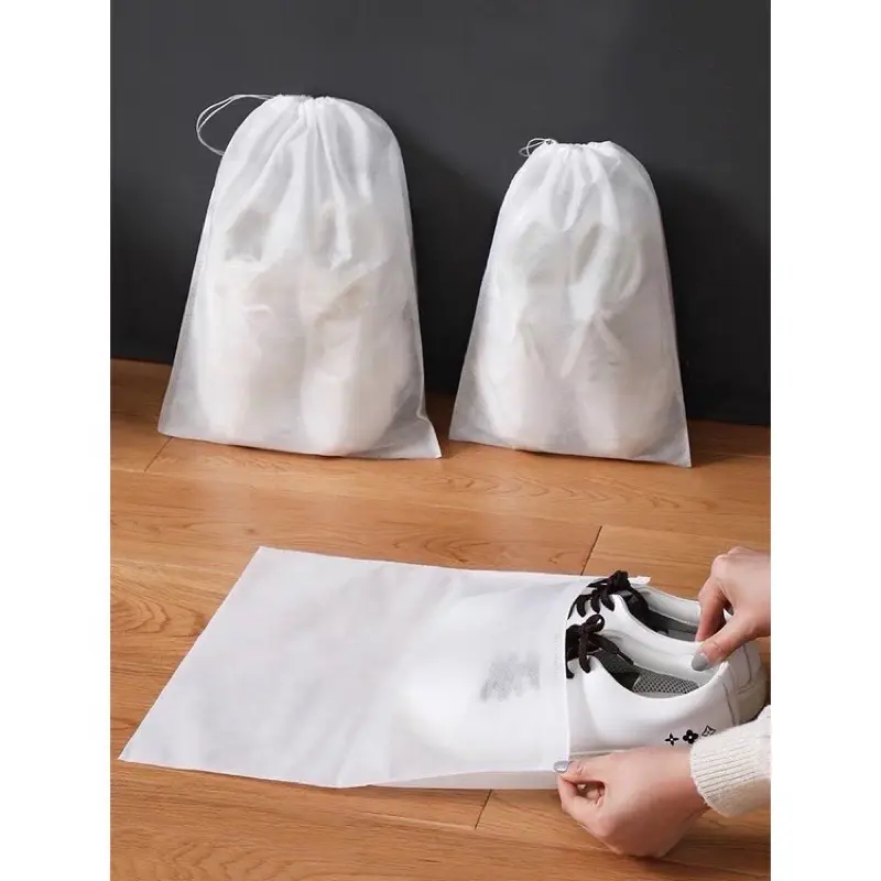 Túi đựng giày dép túi xách đa năng vải không dệt miệng dây rút chống bụi 32x38cm- Túi rút bọc giày sắp xếp vali du lịch 4