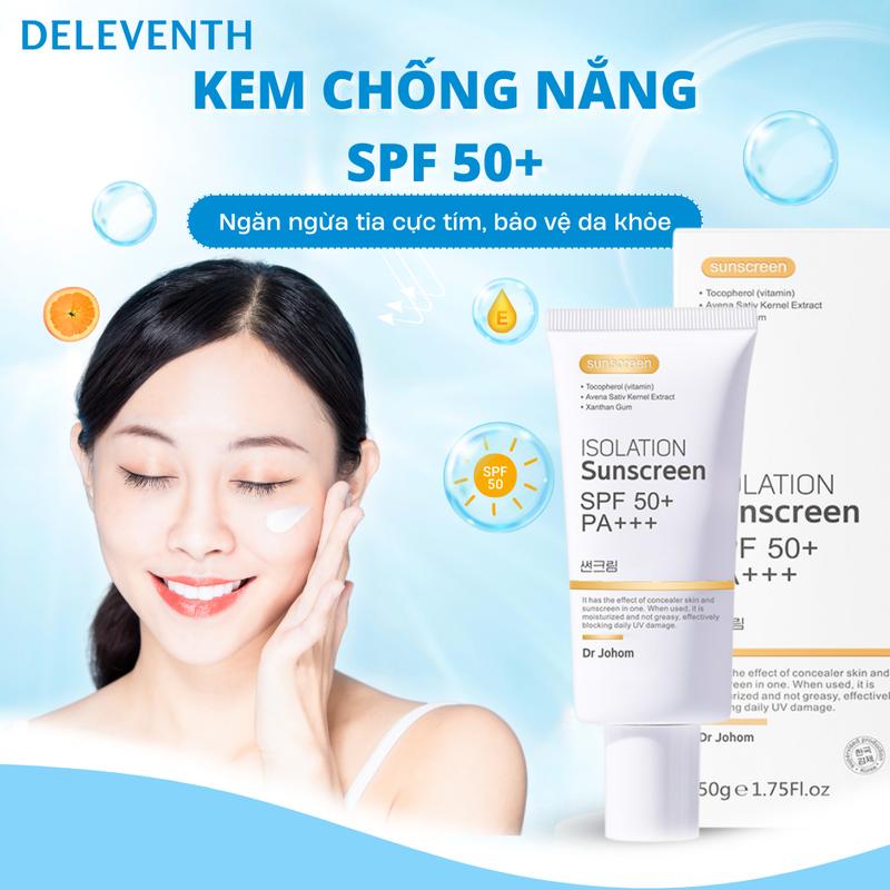 Kem Chống Nắng Hàn Quốc Chính Hãng, Nâng tông da, Dưỡng Trắng da DELEVENTH - Chống nắng ngày dài, Dưỡng Trắng Da, Dịu Nhẹ -  Làm Đẹp Da - Cho Phái Nữ, Nam Cosmetic