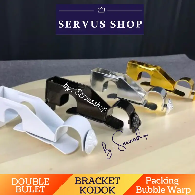 BRACKET DOUBLE BULETAN / MODEL KODOK / PENYANGGA BATANG GORDEN MURAH 1