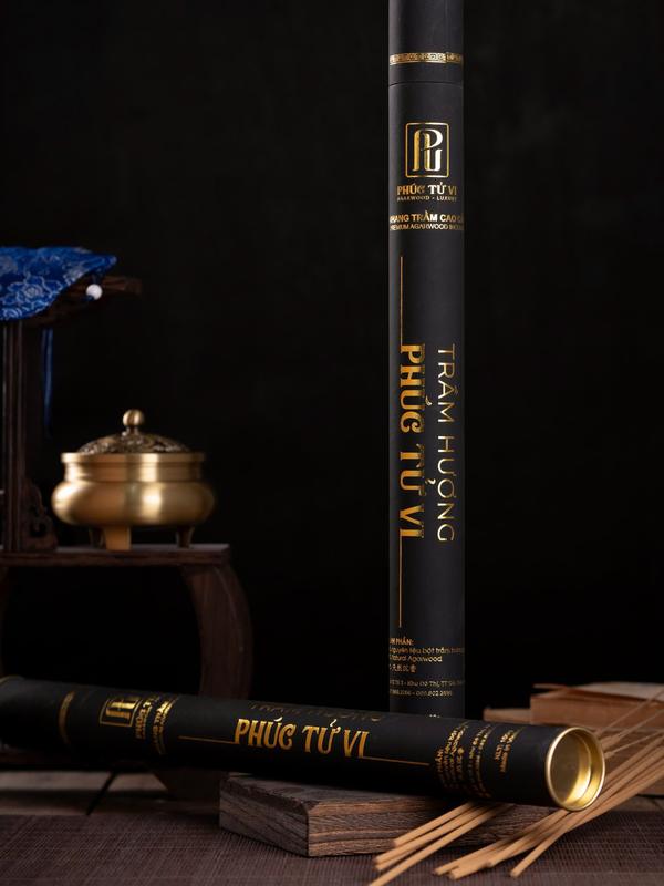 Nhang Trầm Hương Sạch Nguyên Chất Tự Nhiên, Ống 79 nén | Trầm Hương Phúc Tử Vi