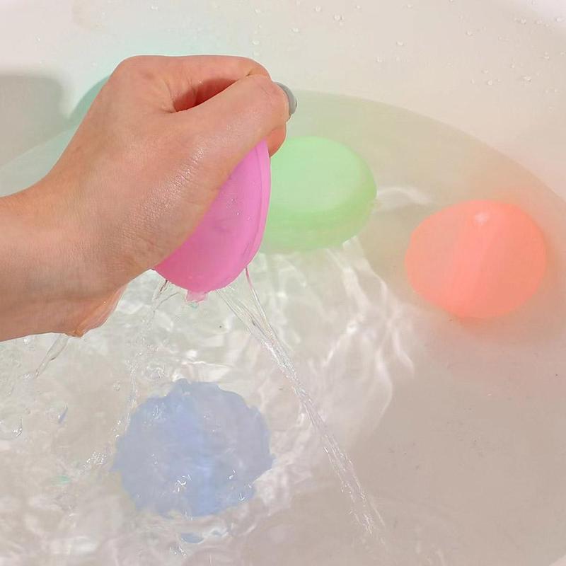 Product Introduction of Magnetic Waterfall Balls Soft Reusable Water Balloons Self Sealing Silicone Party Pool Water Games 14