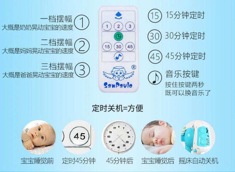 Product Introduction of Baby Electric Bassinet Baby Comfort Sleeping Basket Baby Automatic Cradle Sleep Baby Caring Fantstic Product Foldable 10