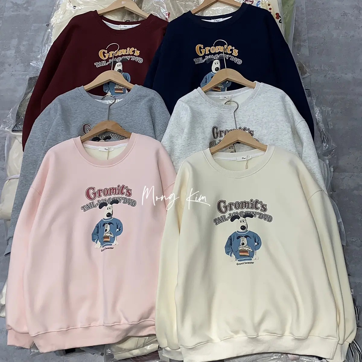 [FORM RỘNG - DÀI 66CM] #8827 Áo nỉ sweater Gromit's bên trong lót lông nhung cho nữ