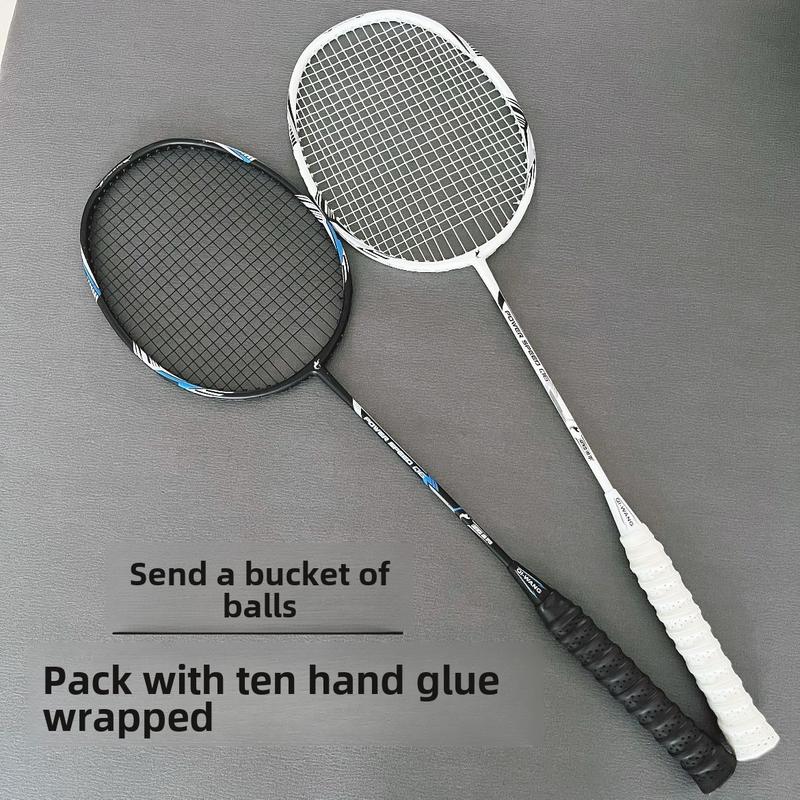 Product Introduction of Balanced Bamboo 4u Ultra-Light Full Carbon Fiber Badminton Racket Durable Single Shot Men and Women Training Competition Professional Shot 9