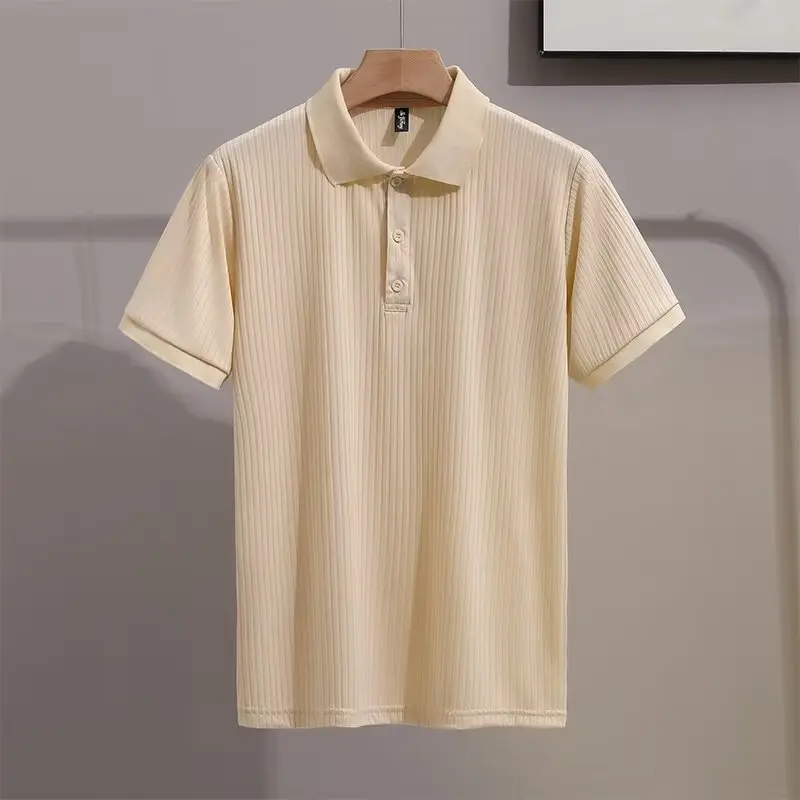 Áo Polo Nam Cổ Bẻ 3 Cúc Vải Thun Gân Tăm - Kiểu Dáng Trẻ Trung
