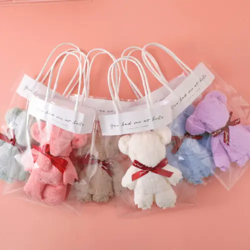ผ้าขนหนู ลายหมีน่ารัก เหมาะกับเป็นของขวัญ ผ้าขนหนูตุ๊กตาหมี