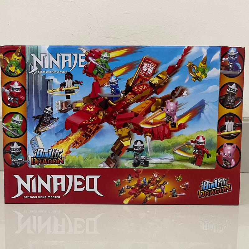Bricks  Block Ninja Satu Set 8 in 1 master of spinjitzu dragon robot anak mainan toys 6
