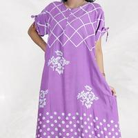 Gambar BATIK TRUSMI Longdress Pakaian Santai Daster Batik Mahalini BMM Abstrak Katun Motif Panjang Busui Wanita dari BT Batik Trusmi Official Kab. Cirebon 3 Tokopedia