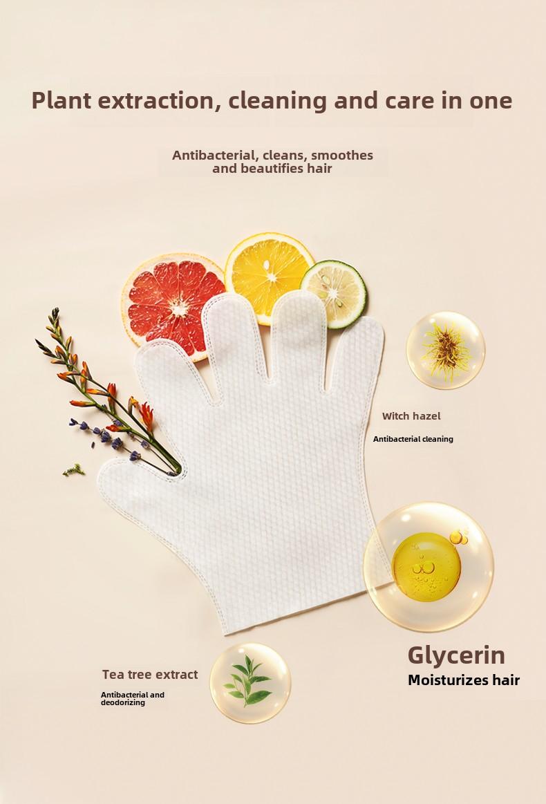 Product Introduction of Pet Disposable Gloves Sterilization Deodorant Cat Bath Pet Wipes Dog Dry Cleaning Cleaning Gloves 3