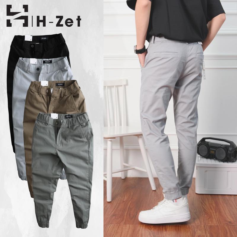 Quần jogger kaki nam H-ZET vải kaki cotton mềm mịn, lưng thun co giãn tiện lợi - JGKK02