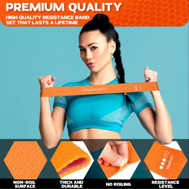 Resistance Band Set, 6 Counts/set Resistance Band & Storage Bag, Workout Bands, Resistance Bands for Legs, Fitness Bands, Exercise Bands Resistance Bands Set 3