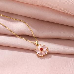 Vòng Cổ Trái Tim Màu Hồng, Độc Đáo Và Giá Cả Phải Chăng, Dành Cho Phụ Nữ, Ưa Nhìn, Dễ Phối Đồ, Phong Cách Người Nổi Tiếng Trên Internet, Phụ Kiện Dây Chuyền Xương Đòn Vòng Cổ Mặt