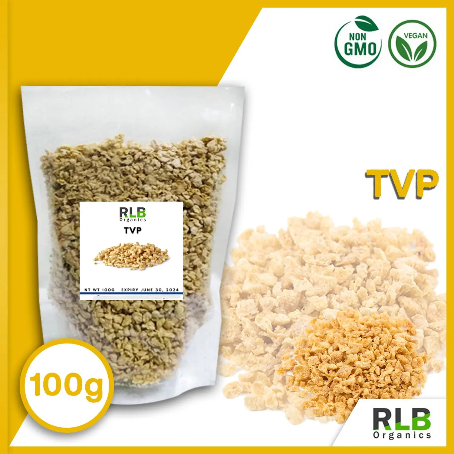 100 grams Textured Vegetable Protein Granules TVP Vegetable Food ...