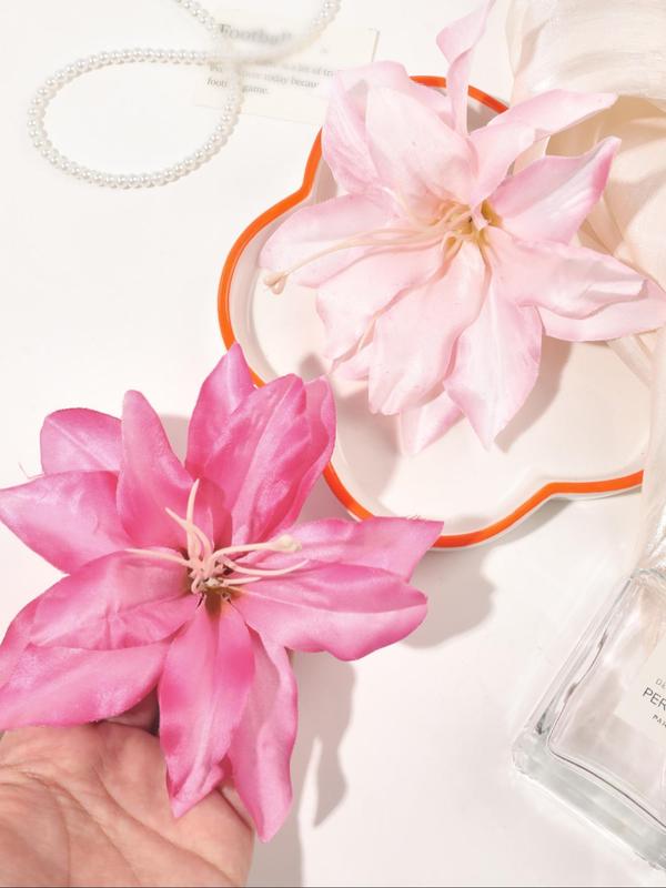 Vintage Flower Design Hair Clips, Elegant Hair Accessories for Women & Girls, Minimalist Headwear Suitable for Thick Hair 2