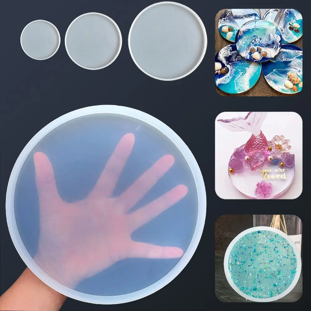 Acuan Coaster, Alat Tanah Liat, Cawan Seni Bendalir, Loket Gila, Acuan Membuat, Acuan Tuang Resin Epoksi Bulat