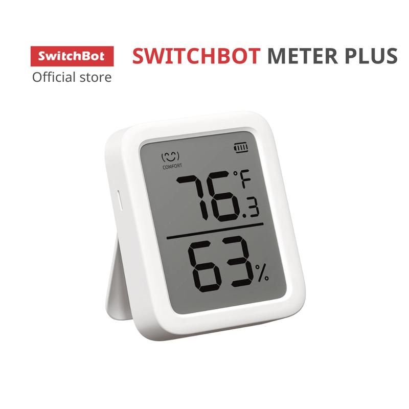 SwitchBot Meter Plus -Máy Đo Nhiệt độ và Độ ẩm thông minh SwitchBot, kết hợp với thiết bị nhà thông minh-Hàng chính hãng 1
