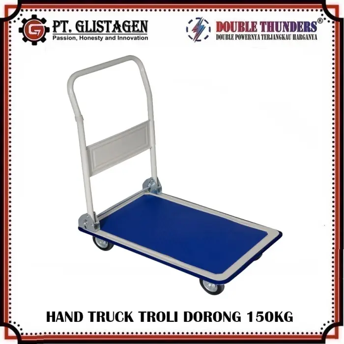 DT Hand Truck Troli / Gerobak Besi 150Kg Double Thunders Trolley 2