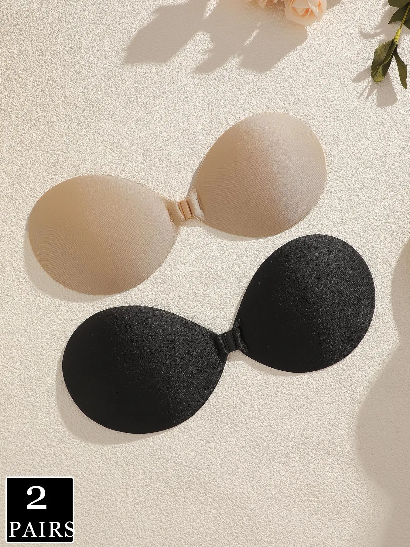 Women's Solid Buckle Front Silicone Bra, National Day Offers, Summer Outfits 2024, Casual Invisible Strapless Bra, Women's Lingerie Accessories for Summer Daily Wear