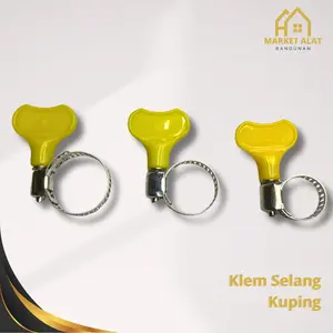 Klem Selang Kuping Stainless 5/8 - 3/4 - 1" - Hose Clamps Selang Air Cincin Regulator Gas dengan Knop