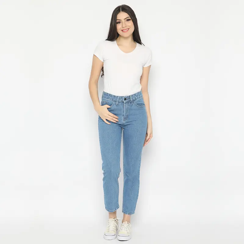 Celana Boyfriend Highwaist Jeans NUBER FIREWEED Panjang Dewasa Denim 7