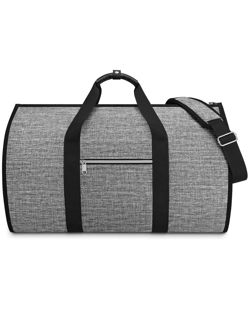 Product Introduction of 45l High Capacity Solid Color Polyester Fabric Travel Duffel Bag, Foldable Organizer, Garment Bag, Shoulder Bag, Suitable for Business Travel, Tourism, Vacation, Outings, Fitness, Hospitalization, Back To School, Durable 0