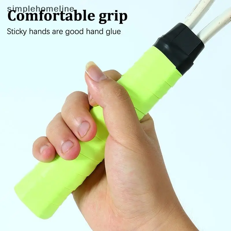 SLMY 1Pc Dry Tennis Racket Grip Anti-skid Sweat Absorbed Wraps Taps Badminton Grips Racquet Vibration Overgrip Sports Sweatband SHE