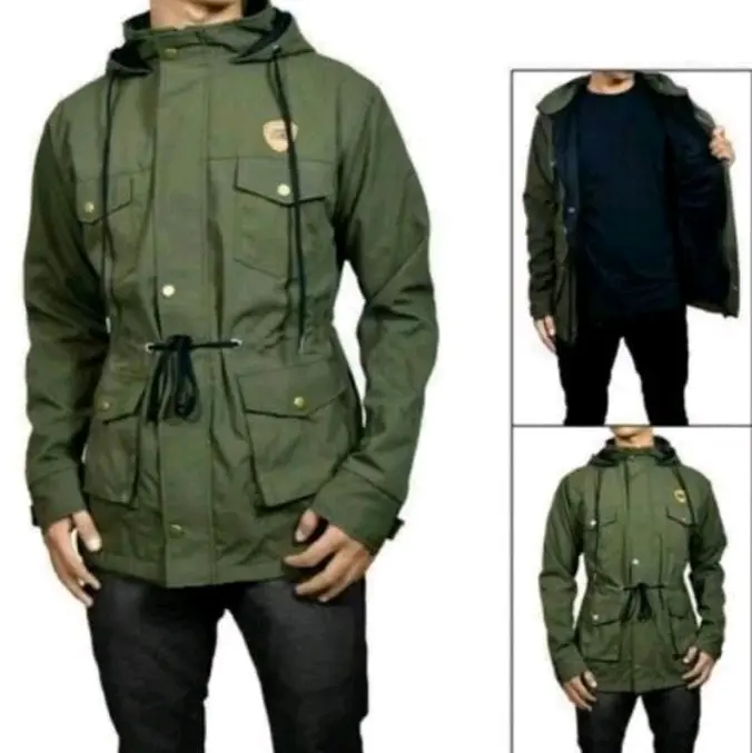 Jaket Parka Loreng Canvas Unisex Premuim Quality 4