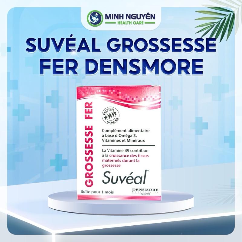 Vitamin tổng hợp Suveal Grossese dành cho phụ nữ, hộp 30 viên, bổ sung acidfolic, dha .