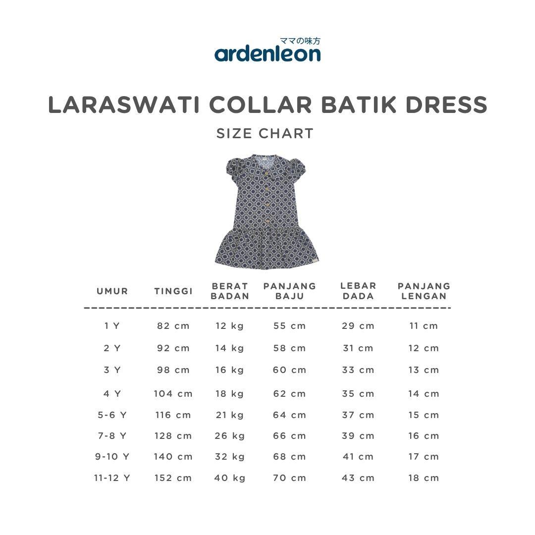 ARDENLEON Dress Anak Perempuan Laraswati Collar Batik Dress