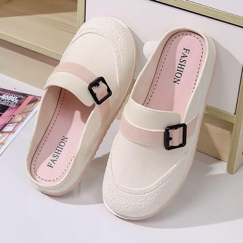 BBBB-809【Gấu Trúc Anh】- Giày Lỗ Bao Đầu nữ 2024 đế dày mùa hè 3 màu DéP Shoes dép  giả 4