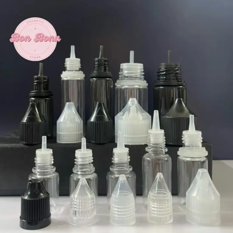 Lọ nhựa chiết mực xăm, hũ nhựa chiết 5ml - 10ml - 15ml - 30ml Chai Chiết Đựng Gia Vị Đựng Đồ Ăn 1