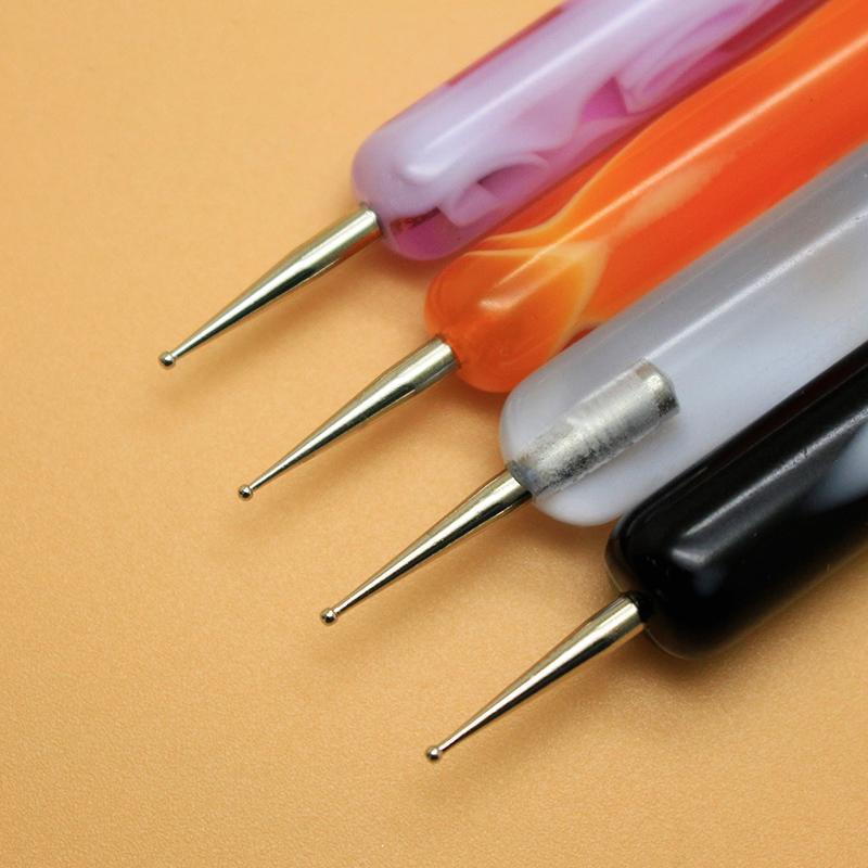 Professional Nail Art Brush, Double Ended Nail Art Painting Brush, Nail Art Design Brush, Manicure Tool for Home & Salon Use, Christmas Gift 6