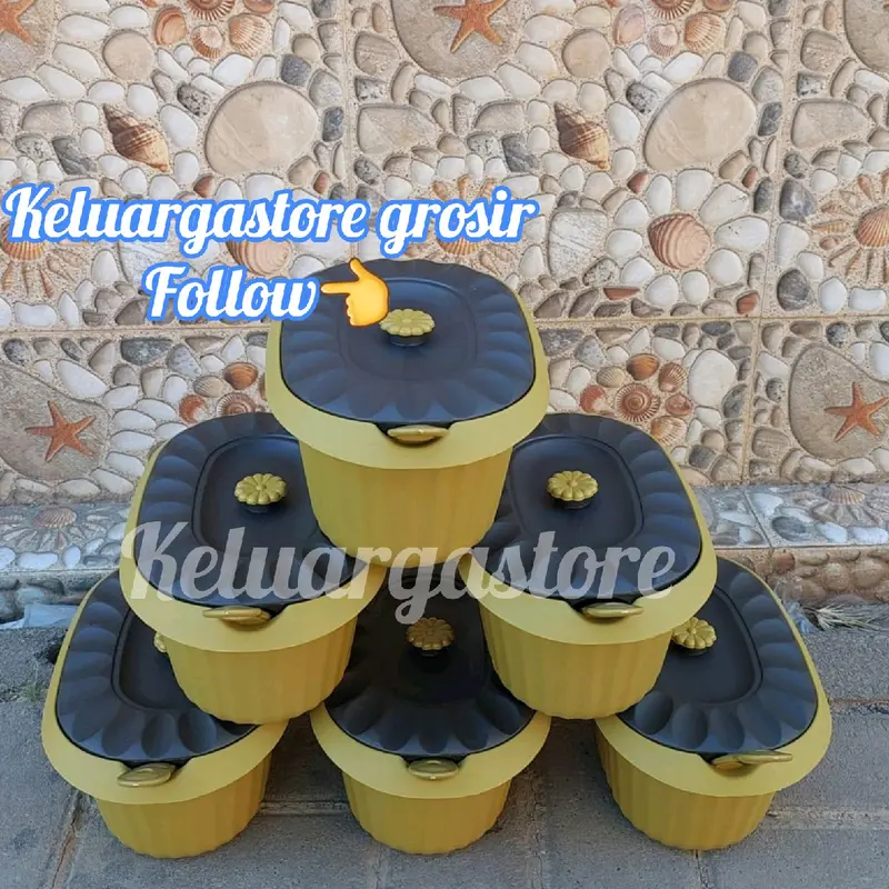 AFL 6PCSBASI PRASMANAN COKLAT + 6 CENTONG SAYUR BONUS RANTANG IDOLA/IMPIAN 1