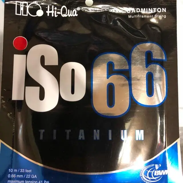 Senar Badminton Hi-Qua HiQua Iso 66 Ti Titanium